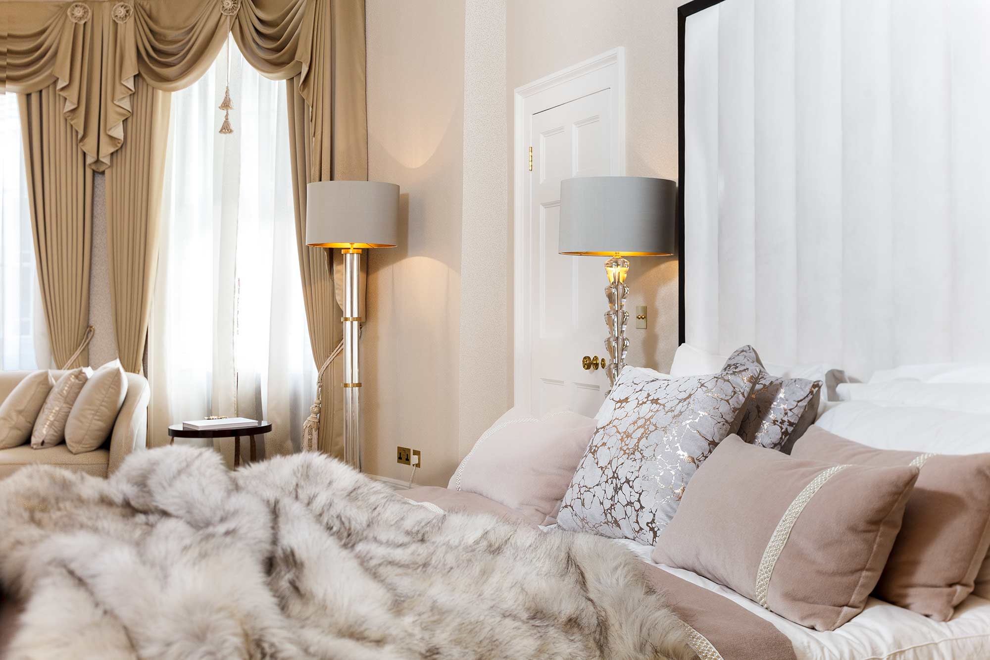 luxury hotel bedroom photography