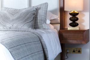 modern luxury interior bedroom photography