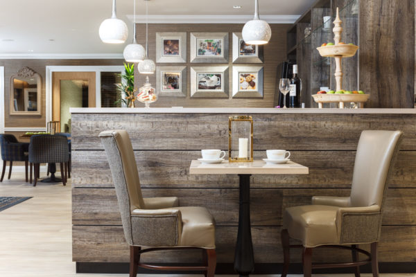 Restaurant interiors photography for Caring homes