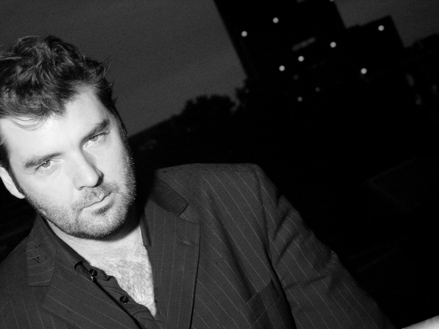 Uk Actor Brendan Coyle in london city skyline